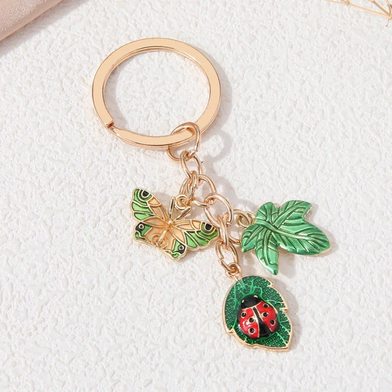 Butterfly Ladybug Keychain