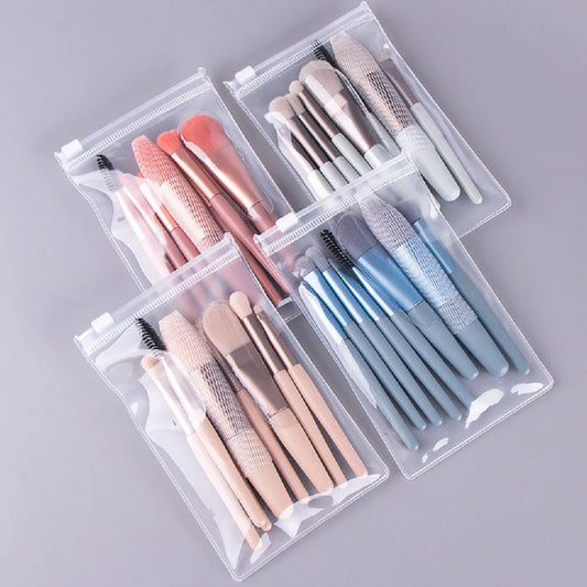 New 8Pcs Makeup Brush Set Makeup Concealer Brush Blush Loose Powder Brush Eye Shadow Brush Beauty Tools